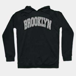 Brooklyn Varsity Gray Text Hoodie